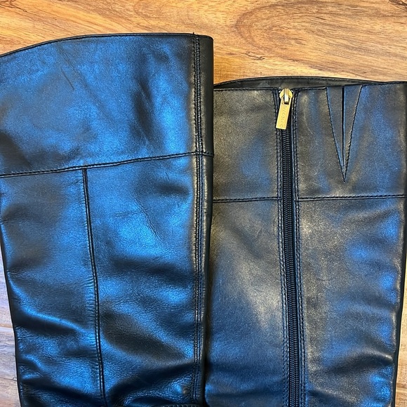 Bandolino Coloradee Black Leather Harness Riding Boots 10 Classic Equestrian - Picture 6 of 9